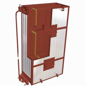 Экономайзер водяной стальной БВЭС-I-2 (БВЭС-1-2) предназначен для подогрева питательной воды теплом уходящих газов паровых котлов производительностью от 1 до 2,5 т/ч и используется в котельных, работающих на природном газе и твёрдом топливе.